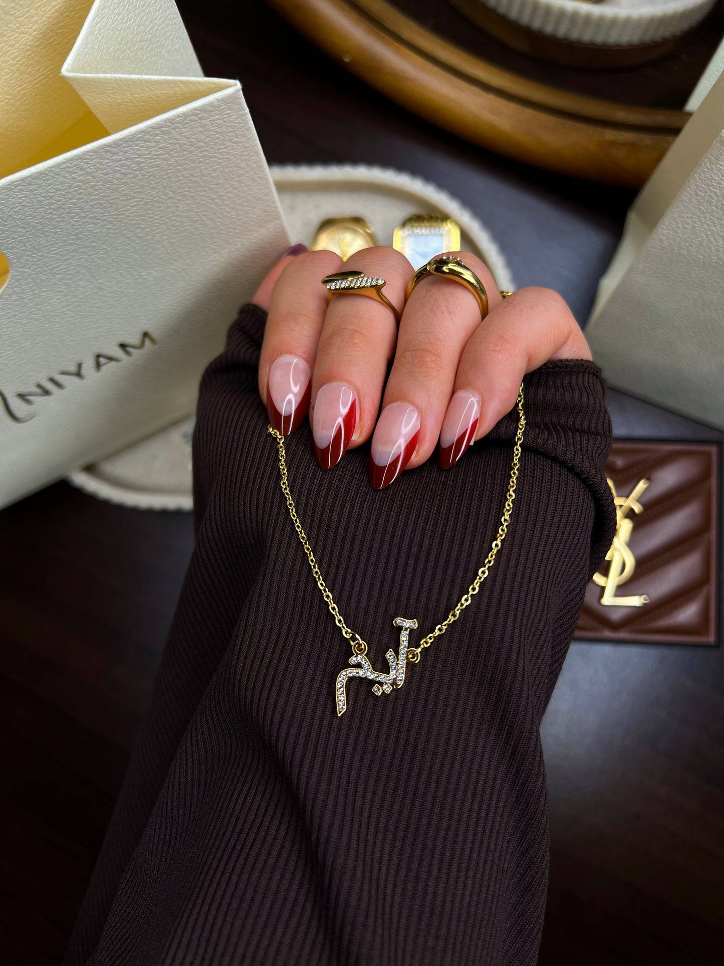 Collier Arabe diamant personnalisable